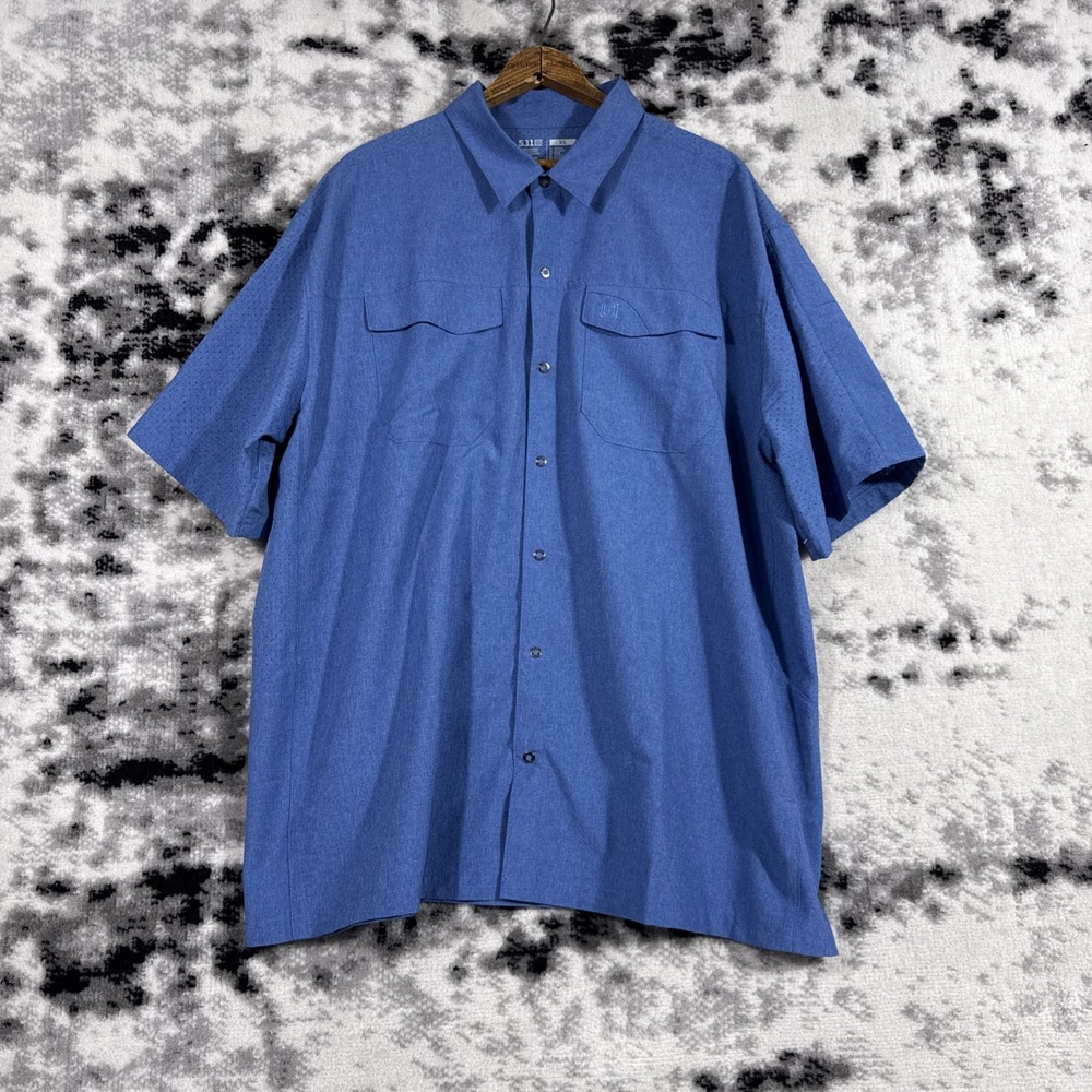 5.11 Tactical Shirt Mens Size Extra Large Snap Up Performance‎ Pockets Career